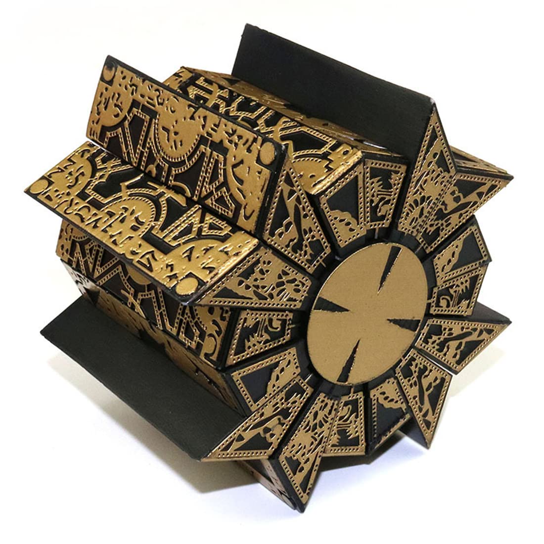 Suizu Detachable Hellraiser Puzzle Box, Hellraiser Puzzle Box Functional, Deformation Detachable Lock Puzzle Box. With Base (Standard)