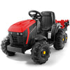 Elemara 24V 9Ah Kids Ride On Tractor With Easy Detachable Trailer, 400W Electric Vehicles, All-Terrain Capability, 24V Ride On Car For Big Kid, 3-Point Seat Belt For Ages 3+, Max 4.5 Mph, Music, Red