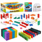 Calmado - 1000 Pcs Wooden Dominos For Kids - Domino Toys For Outdoor Or Indoor Game, Dominos For Kids Ages 4-12 Including Bag, I