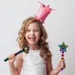 WATINC 30Pcs Fairy Stick Scratch Paper Art Set for Girls Birthday Party, Colorful DIY Craft Kit for Princess Party Favors, Fairy