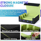 Uaono Card Storage Box For Trading Cards, 1800+ Pu Leather Commander Card Deck Case, Magnetic Closure Card Holder Fits For Magic Game Cards (Black&Lemon Green)