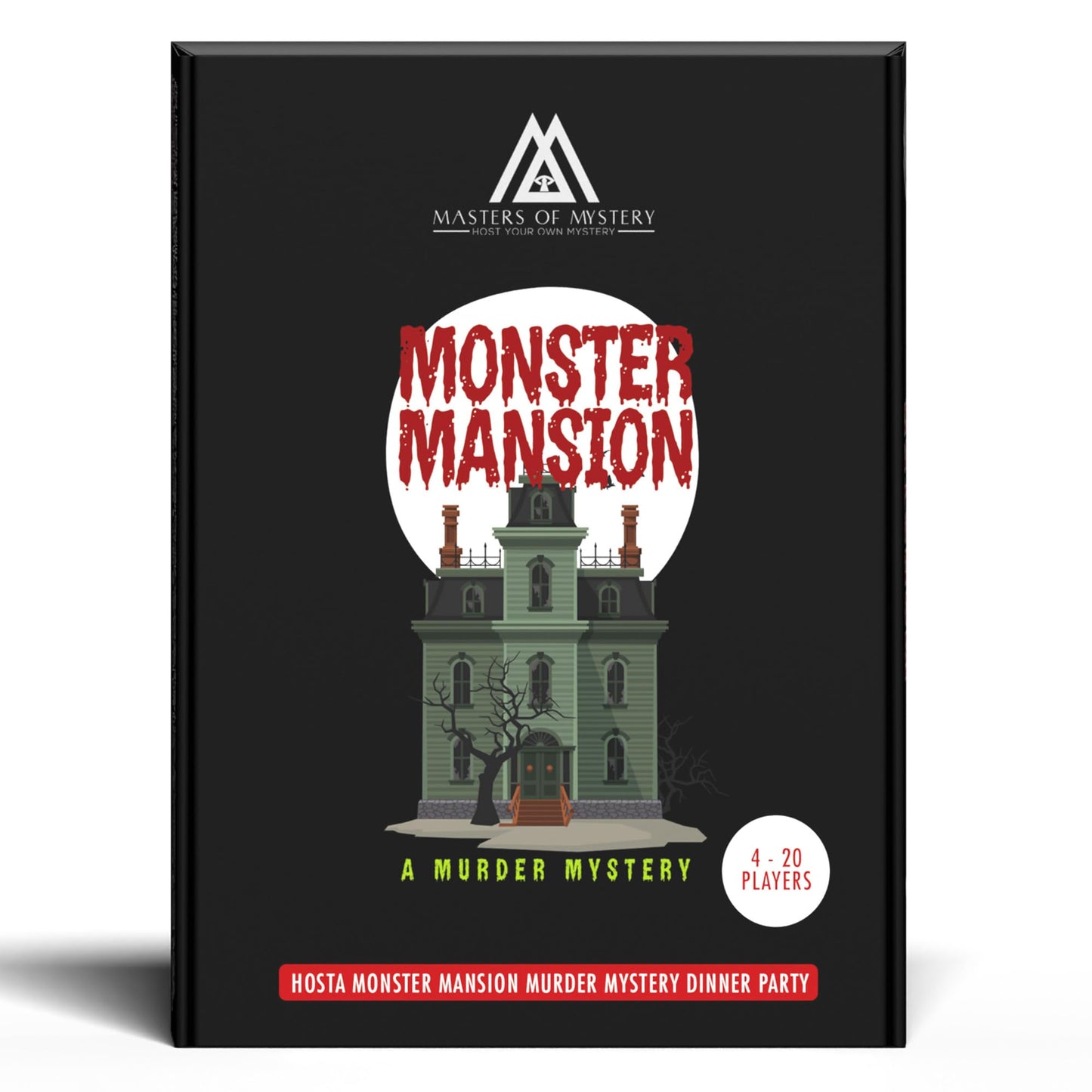 Replay-Able Haunted House Murder Mystery Dinner Party Game For Up To 20 Adults - Host A Halloween Dinner Party Game Night - Clas