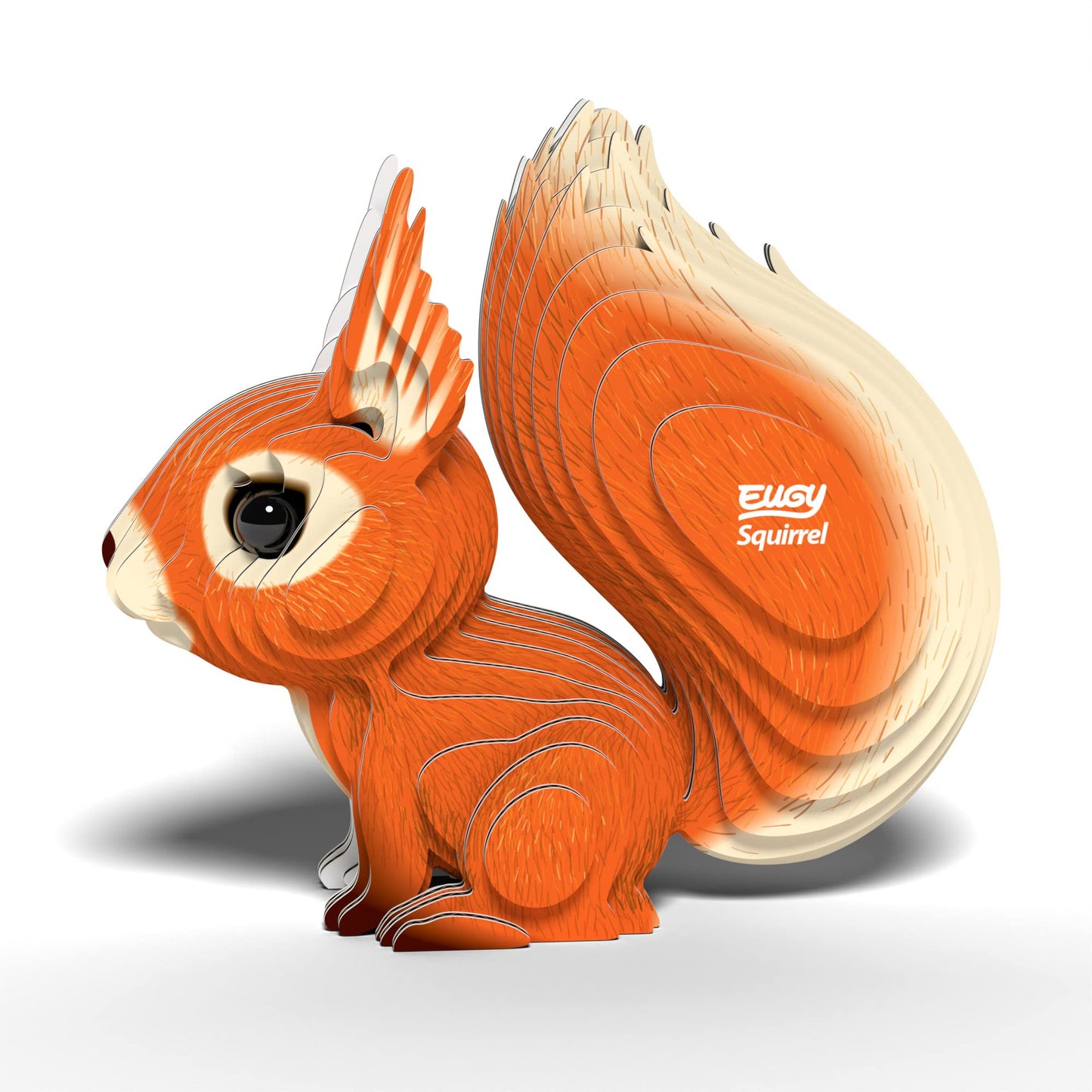 Eugy Squirrel 3D Puzzle, 36 Piece Eco-Friendly Educational Toy Puzzles For Boys, Girls & Kids Ages 6+