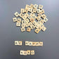 YJ PREMIUMS 200 PC Large Brown Wooden Magnetic Letter Tiles for Fridge & Learning - Alphabet Game Board Magnets