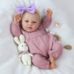 Scom Realistic Reborn Baby Dolls - 18 Inch Real Life Baby Girl, Newborn Doll With Full Body Vinyl, Lifelike Baby With Anatomical