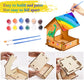 Wooden Arts And Crafts For Kids - 2 Pack Bird Feeder Wind Chime Diy Kids Crafts - Build And Paint Educational Fun Art Activities