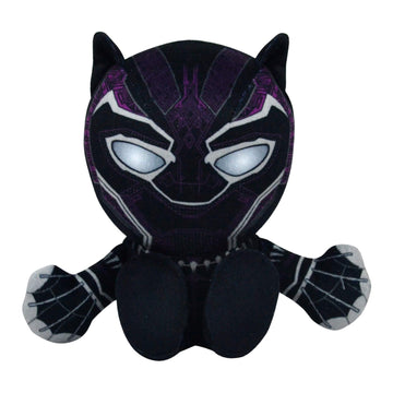 Bleacher Creatures Black Panther Plush Toy - 8" Soft Chibi Kuricha, Crystal Velboa Polyester