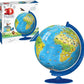 Ravensburger Children's World Globe 180 Piece 3D Jigsaw Puzzle | Easy Click Technology | Displayable Art | Perfect for Kids and mature-themeds | 10.5 in Diameter