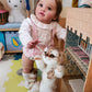 Kokomandy Big Size Realistic Reborn Toddler Dolls 26 Inch Lifelike Reborn Baby Girl Cute Standing Doll Weighted Body Real Life Silicone Reborn Babies Bebes Doll Toddler Girls Birthday Gifts
