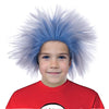Pattnium Crazy Blue Wig For Kids Child Short Blue Spkiy Wig Blue Ombre Wigs Funny Cosplay Halloween Costume Party Wigs