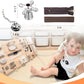 6 Pieces Busy Board Diy Accessories For Toddlers - Sensory Board Parts - Zipper Kids- Meal Bell - Bike Bell - Hook And Loop Tape