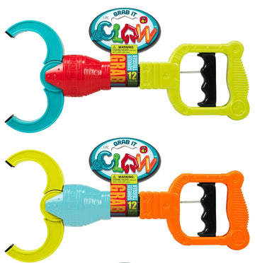 Ja-Ru Grab It 12 Inch Claw Grabber Toy (2 Grabber Toy) Plastic Robot Claw Grabbing Toys For Kids. Hand Eye Coordination Learning Toy. Toy Pickup Interactive Playtime Tool. Party Favor. 5617-2S