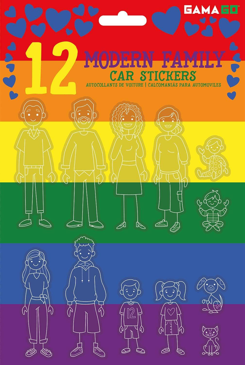 GAMAGO Modern Family Car Stickers,One Size