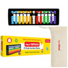 Prof. Simon 13 Rods/Digits Soroban Plastic Abacus With Multi-Colored Beads, Kids