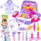 GIFTINBOX Kids Doctor Kit for Girls and Boys , Purple Doctors kit for Kids 22 Pieces Pretend Play Medical Toys Set with Roleplay