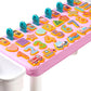 Merishopp Montessori Puzzle Board Early Preschool Toys Shape Pattern Kids Gifts Block 5In1 Pink Xl Table | Baby Learning Toy | I