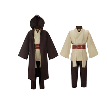 Itopfox Kids Boys Knight Costume Set Halloween Cosplay Party Tunic Full Outfit Hooded Robe Uniform 130