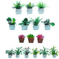 Birostiana Miniature Dollhouse Accessories 14 Pieces Miniatures Plants Flowers Bonsai Greenery Ornament For Dollhouse Fairy Gard