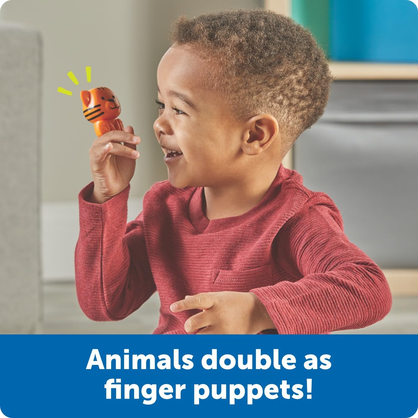 Learning Resources Peeksville Jungle Playset - Animal Kingdom Figurines, Fine Motor Skills Toy for Toddlers, Model LER7748