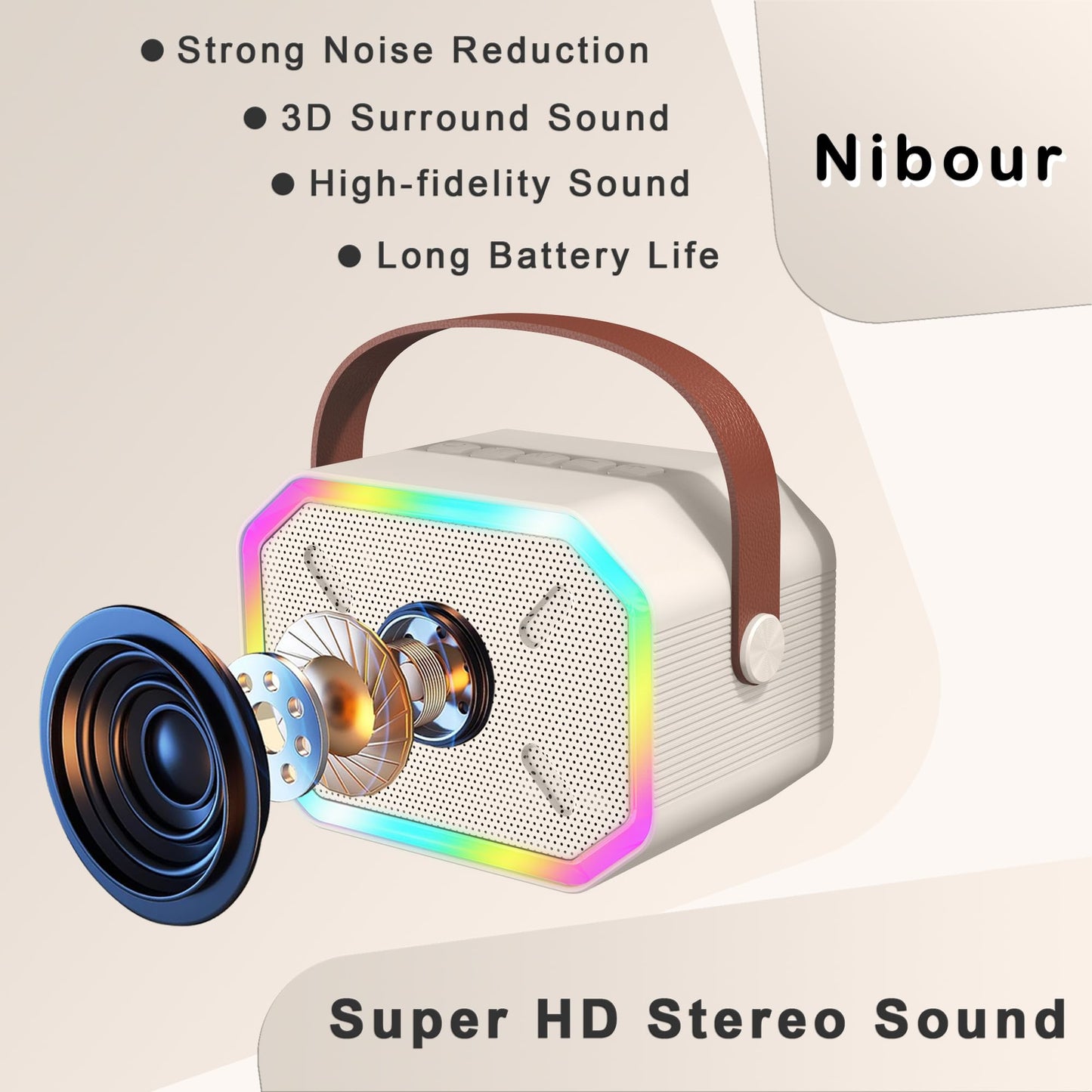 Mini Karaoke Machine For Kids Adults, Kids Gift Toys For 4 5 6 7 8 9 10 11 12+ Year Old Girls Boys Birthday Gifts, Portable Blue