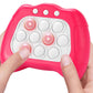 TOMFANCY Pop Quick Push Game Console Light Up Sensory Fidget Toys Handheld Puzzle Popping Press Toy for Kids mature-themed Pink