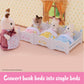 Calico Critters Triple Baby Bunk Beds - Dollhouse Furniture Set For Ages 3+
