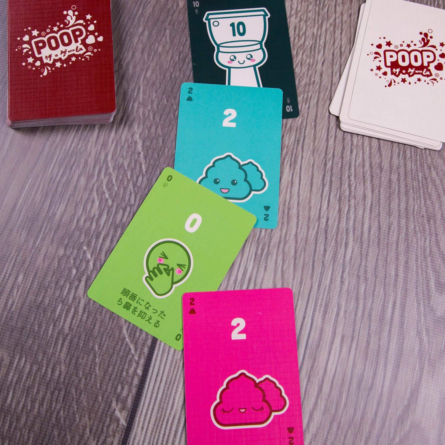Poop: Kawaii Edition Family - Friendly Party Games - Card Games For Adults, Teens & Kids
