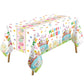 ceiba tree Easter Tablecloths Disposable Plastic 3 PCS Tablecloth Spring Party Supplies Table Decorations Decor 108 X 54 inch