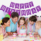 Waenerec Purple Happy Birthday Banner Sign Happy Birthday Bunting Banner Garland For Kids Girl Woman Birthday Tea Party Decorations Bunting Flag Birthday Party Supplies