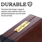 Backgn Sets for mature-themeds 15 Inch Backgn Brown Sets Classic Board Game with enhanced Leather Case  Portable Travels Strategy Backgn Game Set for mature-themeds  Kids (Brown)