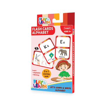 Funskool Play & LearnAlphabet,Educational,26 Pieces,Flash Cards,For 3 Year Old Kids And Above,Toy