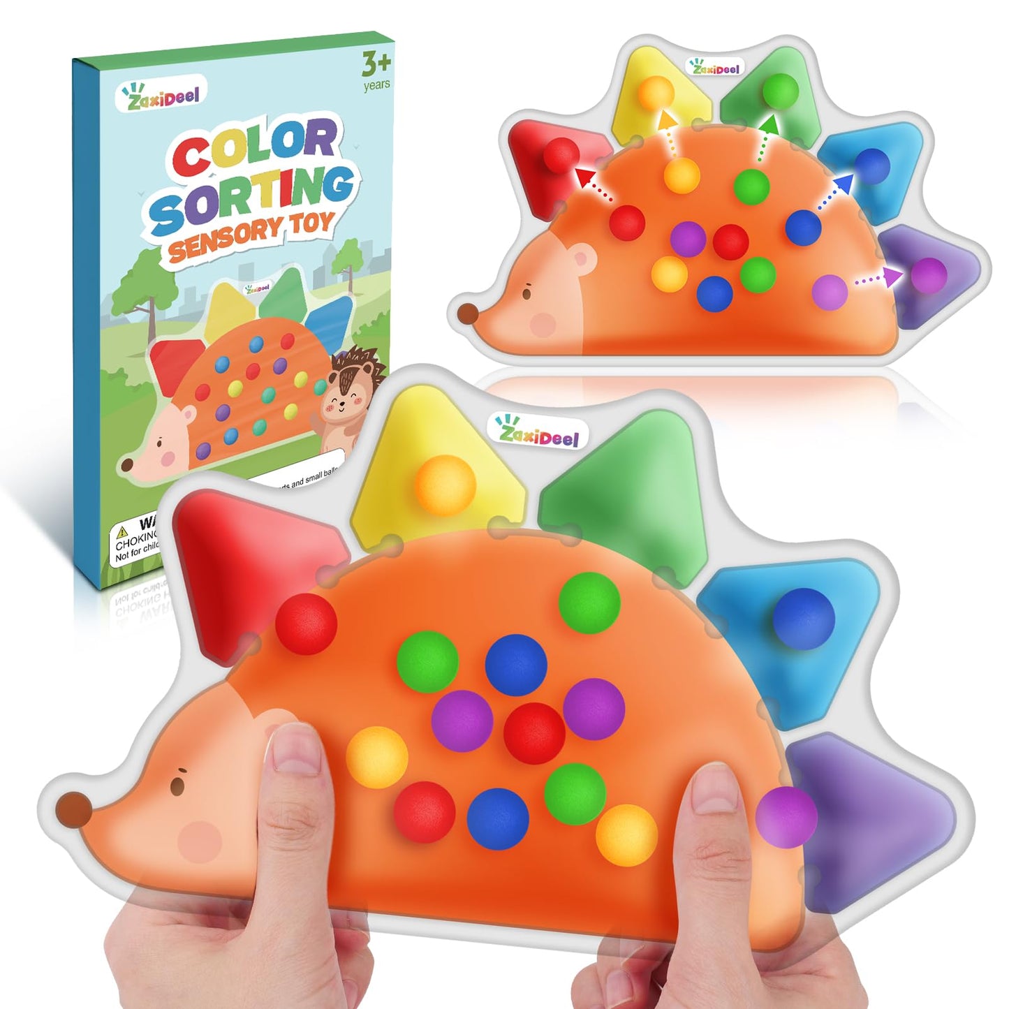 Color Sorting Toys Sensory Toys : Fine Motor Skill Games Learning Toys For Toddlers, Color Matching Preschool Activities Educational Calm Down Toys Montessori Toys For Kids Boys Girls Gifts Ages 3+