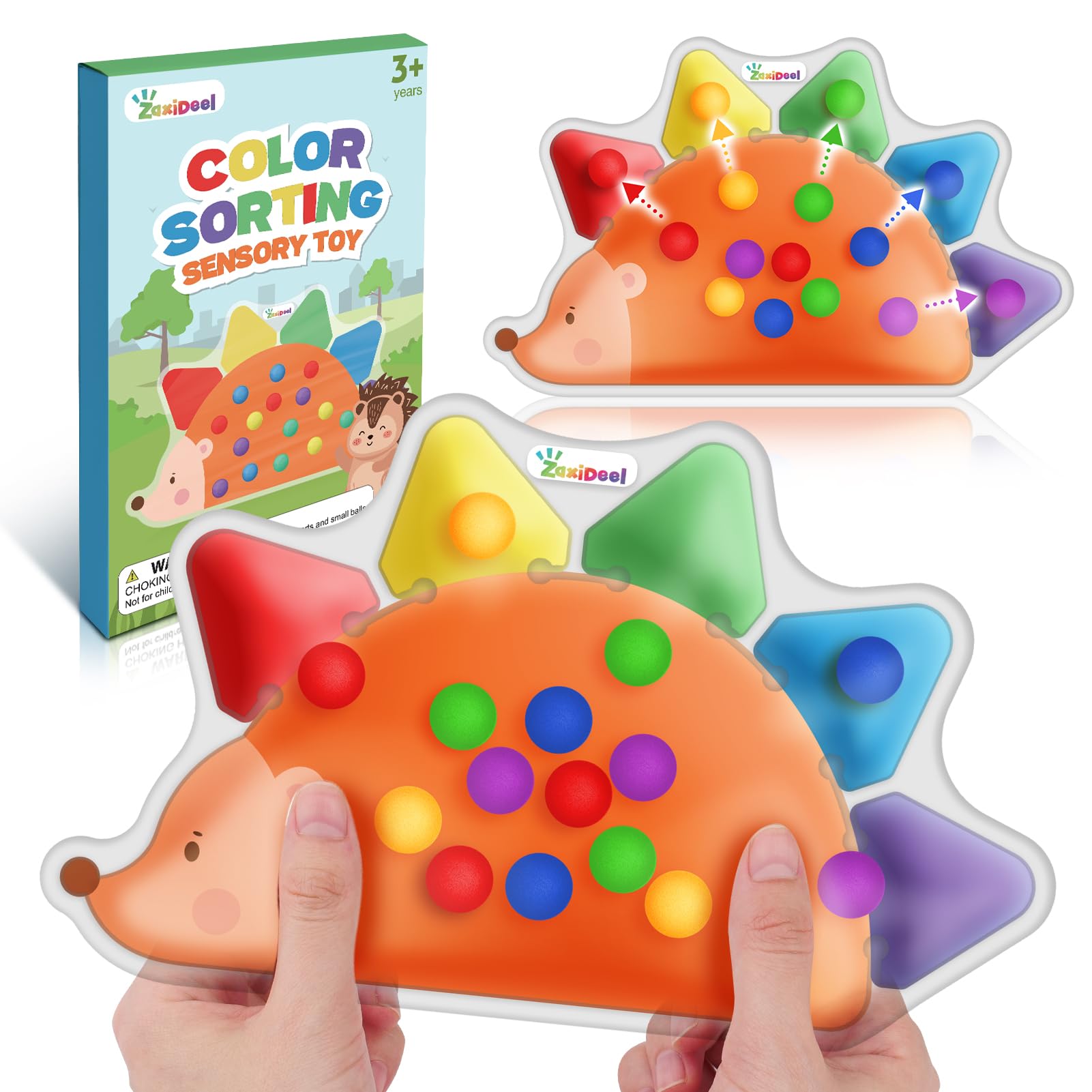 Color Sorting Toys Sensory Toys : Fine Motor Skill Games Learning Toys For Toddlers, Color Matching Preschool Activities Educational Calm Down Toys Montessori Toys For Kids Boys Girls Gifts Ages 3+