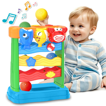 Aurotops Toys For 1 2 3 Years Old Boys Girls, Toddler Musical Toys For 6-12-18-24 Months, Interactive Toys With Light & Sound, Montessori Toys, Christmas Birthday Gifts For Baby Age 1-2 Years Old