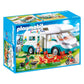 Playmobil Family Camper Vehicle Playset - Standard Size, Orange/Red, Model 70088, Plastic Material