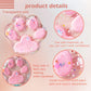 Taba Giant Paw Squishy For Kids Adults, Big Furry Cat Paw Squishy Toys For Stress Relief, Super Soft Squeeze Fidget Toys (Clear&