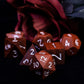 Hddais 7Pcs Polyhedral Dice Set D&D, Rpg Dnd Wood Dice Set With Iron Box For Dungeons And Dragons Role Playing Games(Coralwood)