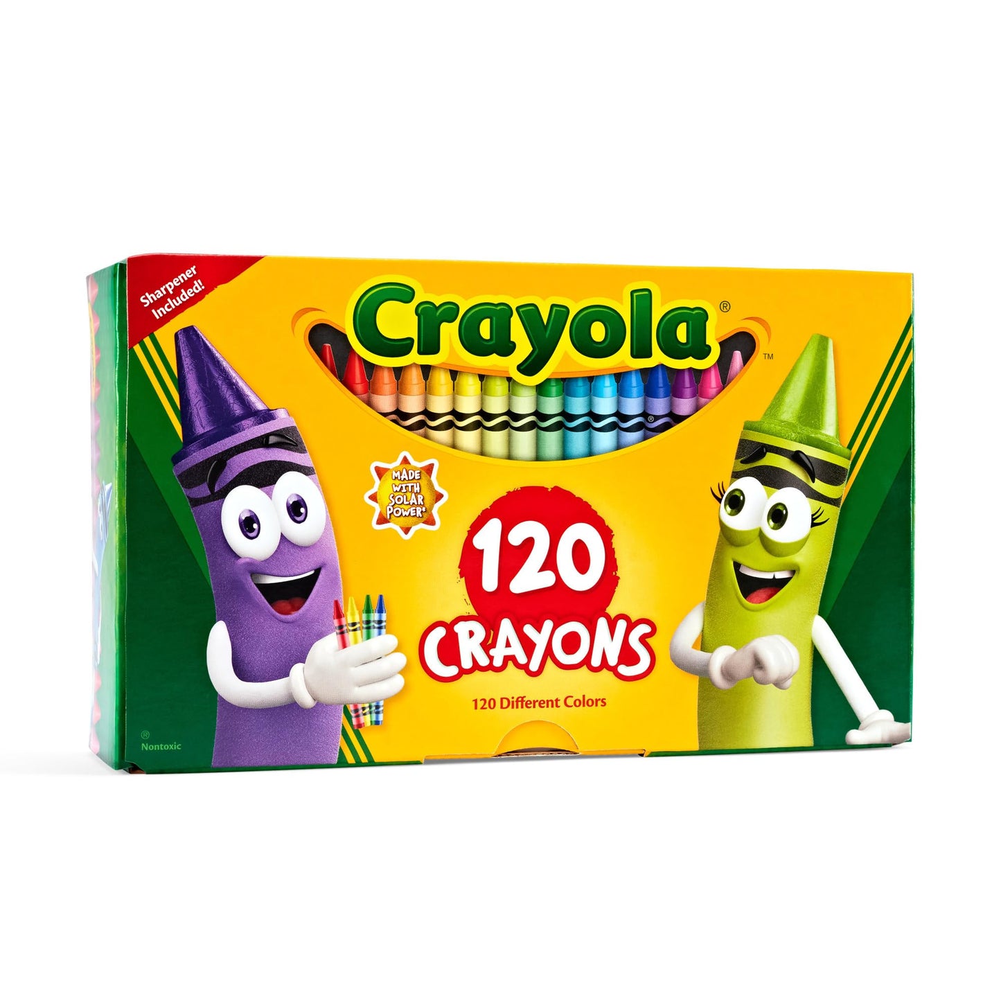 Crayola Standard Crayons - Assorted Colors, 120 Count Wax Crayons, Model 3000002681