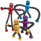 Pop Tubes Robot Toy, 4 Packs Fidget Toys Telescopic Suction Cup Robotics Autism Sensory Toys For Classroom Treasure Box Back To