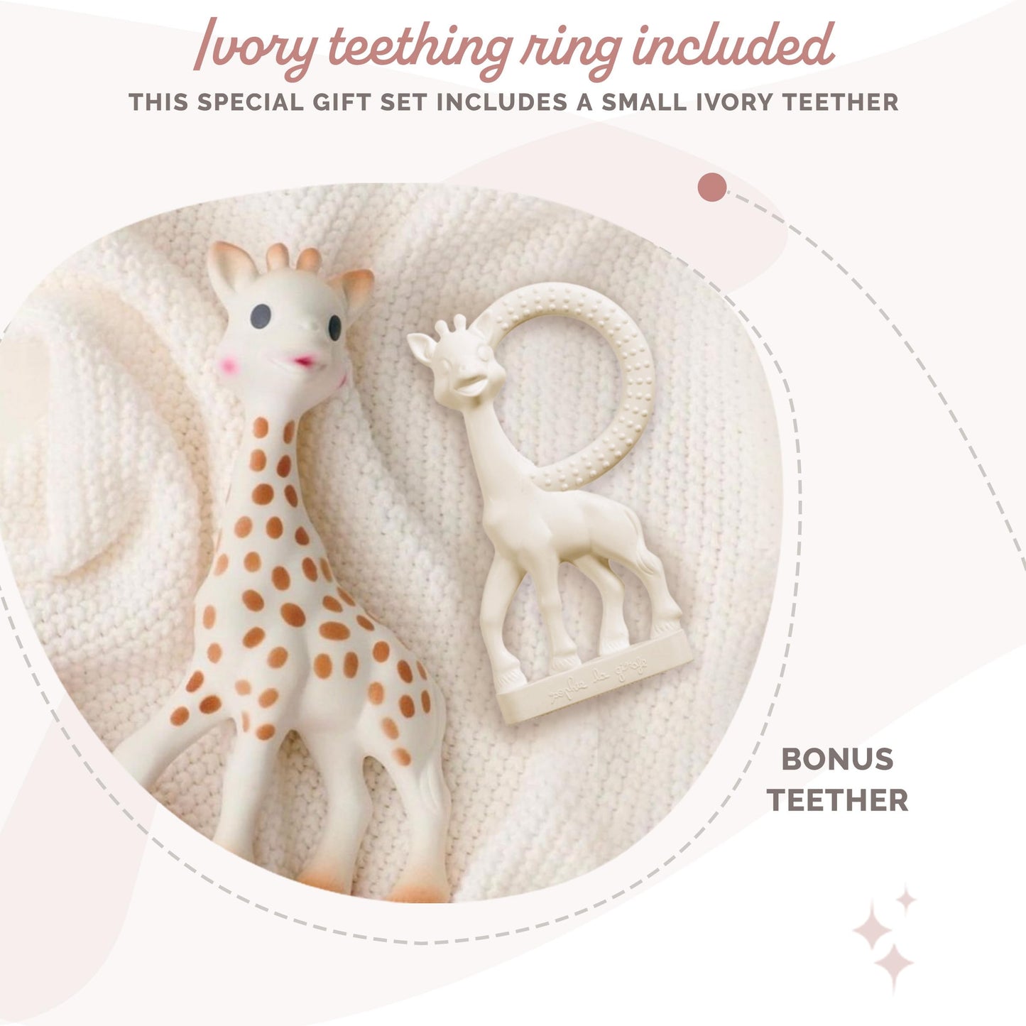 Sophie la girafe, Award Set | Includes Sophie la girafe, a Sophie la girafe Mini Teether & Photo Instructions | Handcrafted for