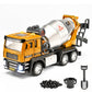 NOVAFUSION Cement Mixer Truck Toys for Boys,Cement Mixer Toy Truck Metal Diecast Cab,Pull Back Mixer Trucks Construction Trucks 