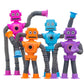 Easter Basket Stuffer Gift, Pop Tubes Robot Fidget Toys For Kids, 2Pack Fidget Pop Telescopic Suction Cup Toy For Stress And Anx