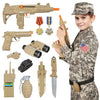 Giftinbox Kids Army Soldier Dress Up Costume Role Play Set, Deluxe Christmas Gift For Kids Boys Aged 3-12 Size M