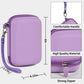 Paiyule Travel Case Compatible With Rg353V/ Rg353Vs/ R36S Retro Handheld Game Console, Handheld Emulator Storage Holder Organizer, Android Game Console Carrying Bag (Box Only) (Purple)
