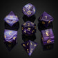 UDIXI Gemstone DND Dice Set, 7PCS Purple Agate Stone D&D Dice Polyhedral Dice for Dungeons and Dragons Role Playing and Other Ta