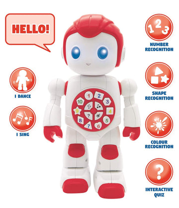 Lexibook Powerman Baby Smart Interactive Toy Learning Robot Toy for Kids Dancing Plays Music Quiz Numbers Shapes Colors Boy Girl
