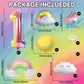 Rainbow Balloons 1St Birthday Decorations For Girls, First Birthday Decorations Girl, Rainbow Birthday Balloons Set With Sun Rai
