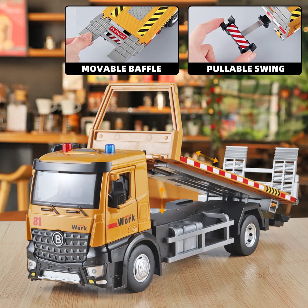 OANMYJJO Tow Truck Toys for Boys Metal Diecast Tow Truck Model