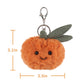Apricot Lamb Orange Cute Keychain, Soft Stuffed Plush Keychain Toys For Kids Backpack, Purse, 2.4Inches