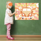 Joarhonal Pin The Peace Sign On The Hippie Van - Groovy Hippie Party Games For Kids 20'' X 28'' Groovy Game Poster With 24 Reusa